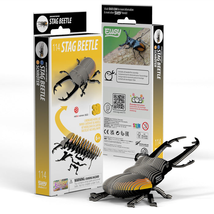 Stag Beetle 3D Cardboard Model Kit Eugy - for just $11.99! 