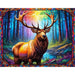 Stain Glass Elk 1000 Piece Jigsaw Puzzle Springbok - for just $19.99! 