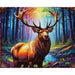 Stain Glass Elk 1000 Piece Jigsaw Puzzle Springbok - for just $19.99! 