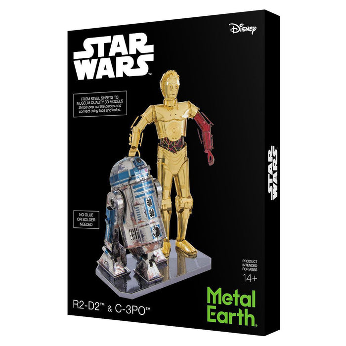 Star Wars R2-D2 and C-3PO Deluxe 3D Steel Model Kit Metal Earth - for just $33.99! 
