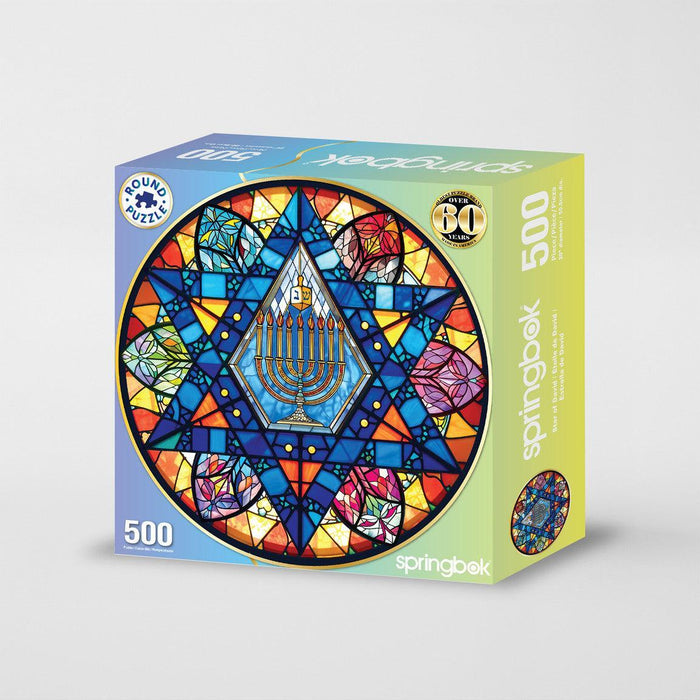 Star of David 500 Piece Round Jigsaw Puzzle Springbok - for just $17.99! 
