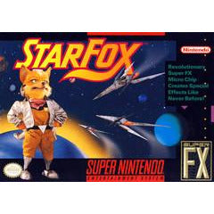 Front cover view of Star Fox - Super Nintendo