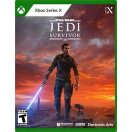 Front cover view of Star Wars Jedi: Survivor Xbox Series X