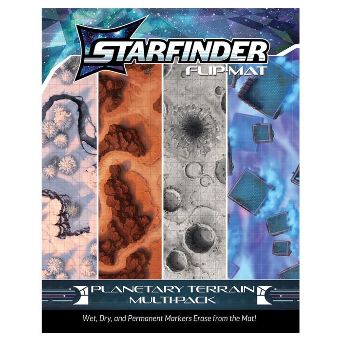 Starfinder: Flip-Mat - Planetary Terrain Multi-Pack (2E) - for just $29.99! 