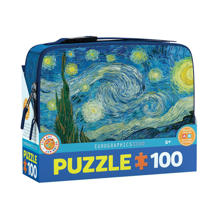 Starry Night Lunch Bag & 100 Piece Jigsaw Puzzle Eurographics - for just $19.99! 