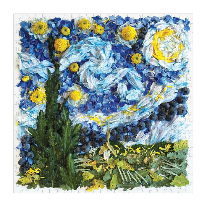 Starry Night Petals 500 Piece Jigsaw Puzzle Galison - for just $17.99! 