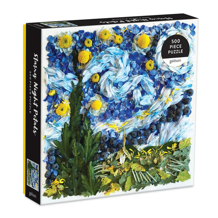 Starry Night Petals 500 Piece Jigsaw Puzzle Galison - for just $17.99! 