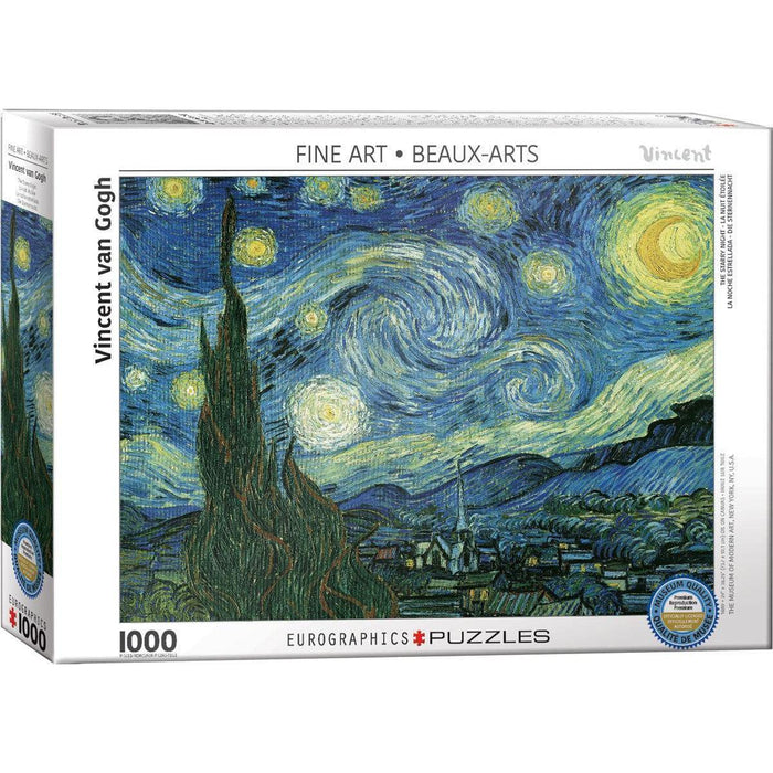 Starry Night by Van Gogh 1000 Piece Jigsaw Puzzle Eurographics - for just $21.99! 