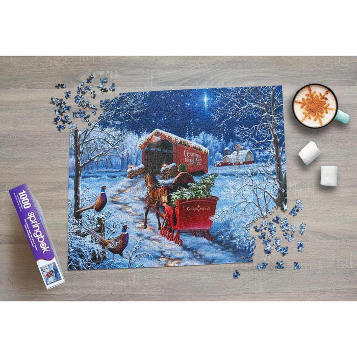 Starry Winter Night 1000 Piece Jigsaw Puzzle Springbok - for just $19.99! 