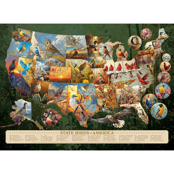 State Birds of America 1000 Piece Jigsaw Puzzle Cobble Hill - for just $19.99! 