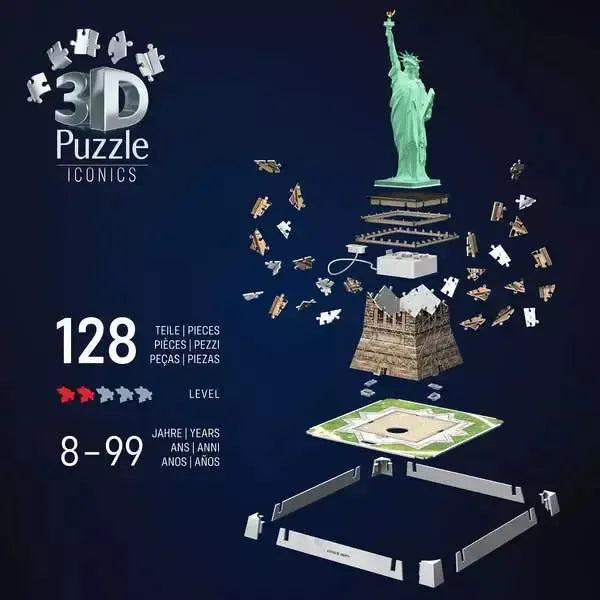 Statue of Liberty 128 Piece 3D Jigsaw Puzzle Ravensburger - for just $49.99! 