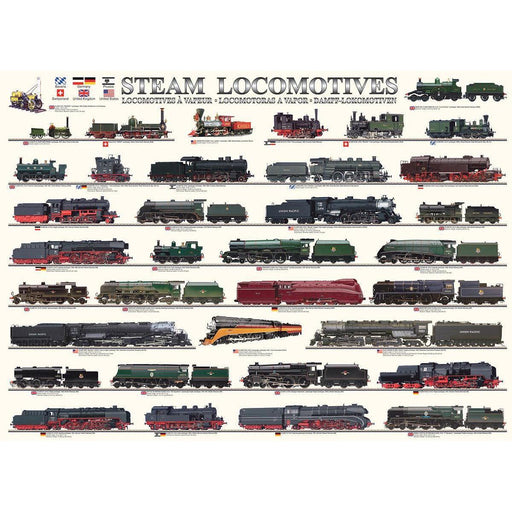 Steam Locomotives 1000 Piece Jigsaw Puzzle Eurographics - for just $21.99! 