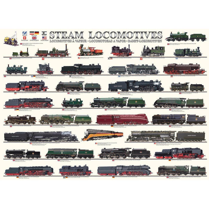 Steam Locomotives 1000 Piece Jigsaw Puzzle Eurographics - for just $21.99! 