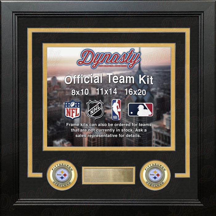 Pittsburgh Steelers Custom NFL Football 16x20 Picture Frame Kit (Multiple Colors) - for just $62.99! 