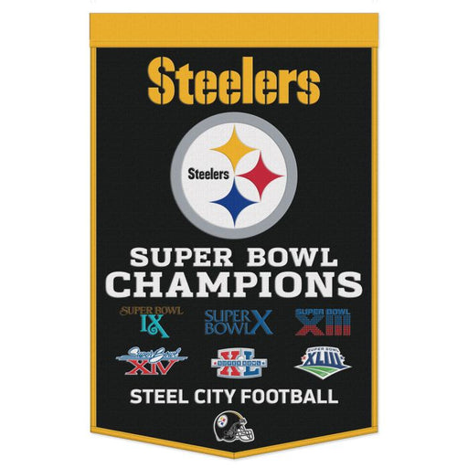 Pittsburgh Steelers 24" x 38" Primary Wool Banner - for just $99.99! 