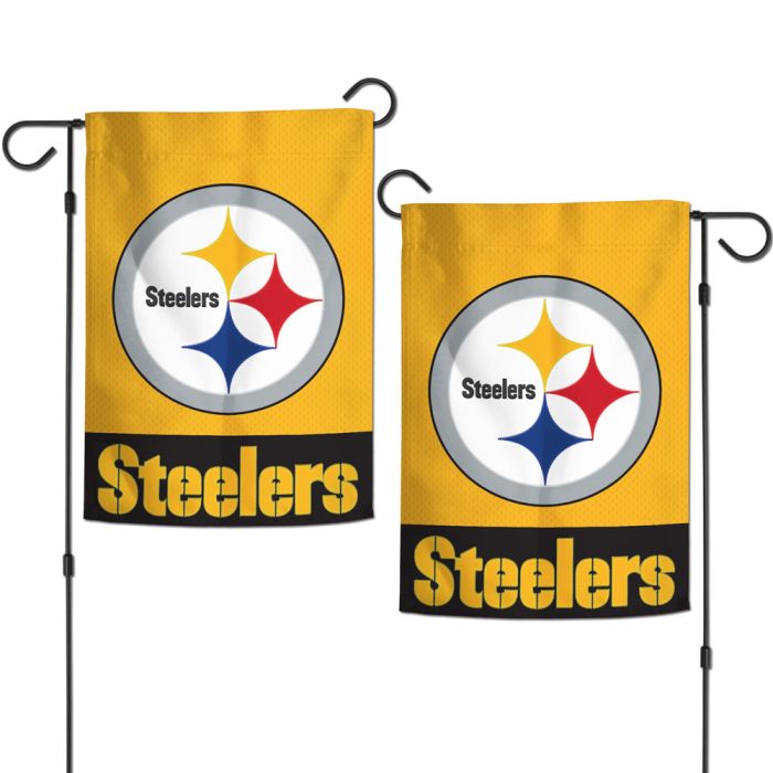 Pittsburgh Steelers Applique 12.5" x 18" Garden Flag - for just $19.99! 
