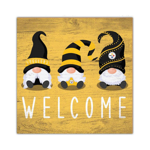 Pittsburgh Steelers Gnome 10" Welcome Wood Sign - for just $19.99! 