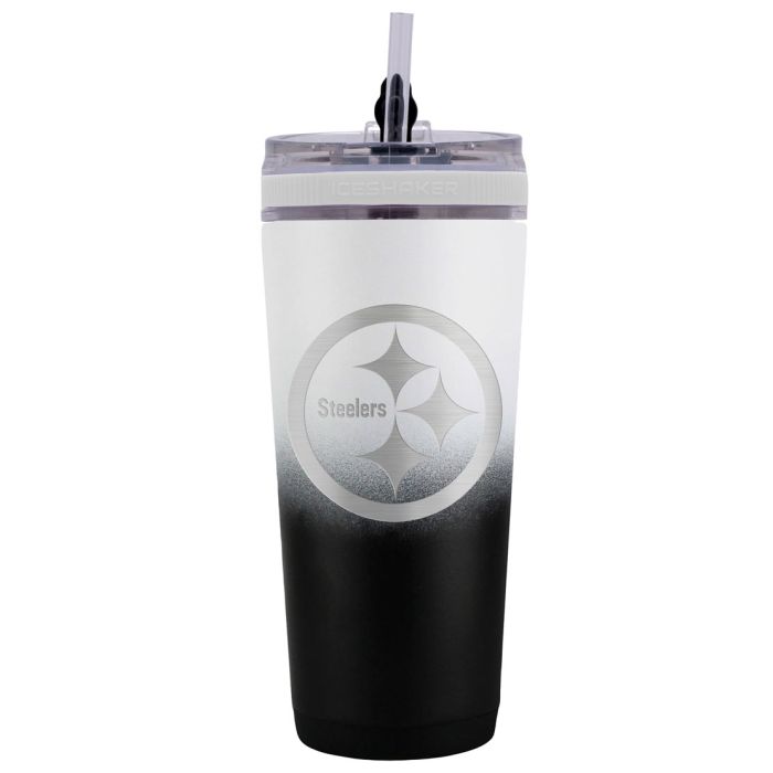 Pittsburgh Steelers 26 oz Stainless Steel Ice Shaker Bottle - for just $39.99! 