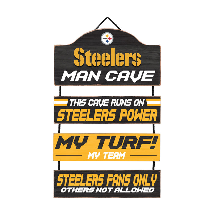 Pittsburgh Steelers Wooden Man Cave Sign - for just $29.99! 