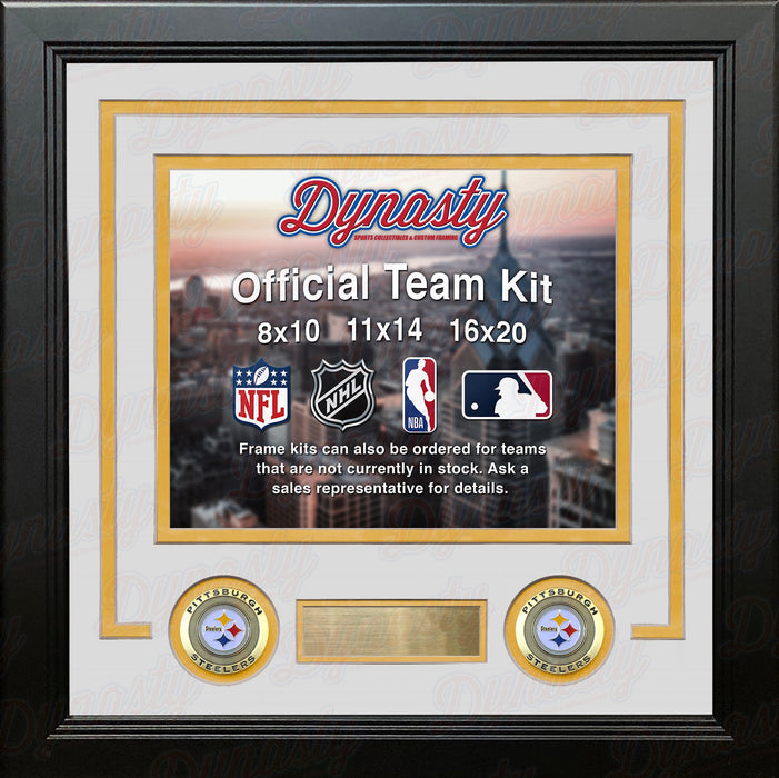 Pittsburgh Steelers Custom NFL Football 11x14 Picture Frame Kit (Multiple Colors) - for just $47.99! 