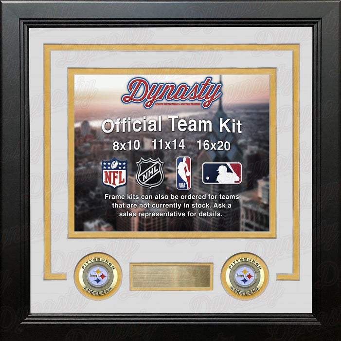 Pittsburgh Steelers Custom NFL Football 8x10 Picture Frame Kit (Multiple Colors) - for just $36.99! 