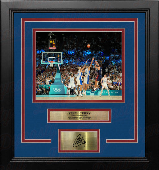 Steph Curry Golden Dagger 8" x 10" Framed Olympics Basketball Photo with Engraved Autograph - for just $79.99! 