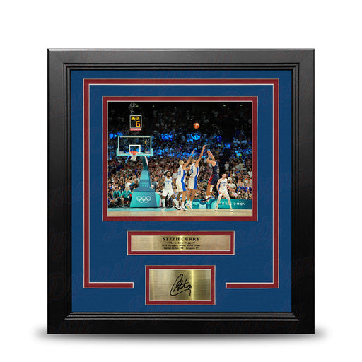 Steph Curry Golden Dagger 8" x 10" Framed Olympics Basketball Photo with Engraved Autograph - for just $79.99! 
