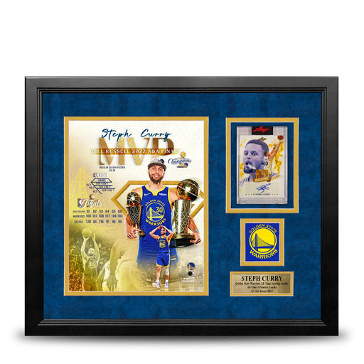 Steph Curry Finals MVP Photo & Autographed Card Golden State Warriors Framed Collage - 1/316 - for just $1499.99! 