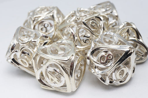 Hollow Hearts: Sterling Silver - Premium RPG Metal Dice Set - for just $274.99! 