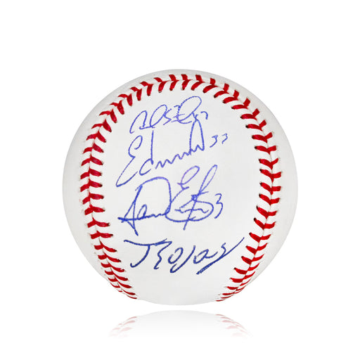 Johan Rojas, Carlos Estevez, Edmundo Sosa, Cal Stevenson Philadelphia Phillies Autographed Baseball - for just $49! 