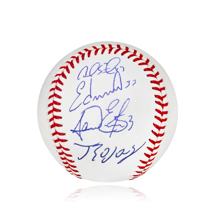 Johan Rojas, Carlos Estevez, Edmundo Sosa, Cal Stevenson Philadelphia Phillies Autographed Baseball - for just $49! 