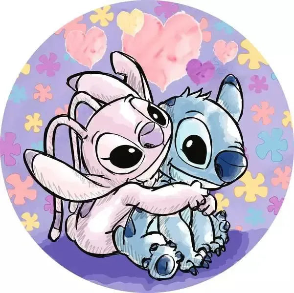 Stitch 500 Piece Round Jigsaw Puzzle Ravensburger - for just $19.99! 
