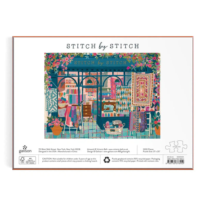 Stitch by Stitch 1000 Piece Jigsaw Puzzle Galison - for just $19.99! 