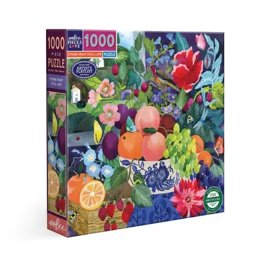 Stone Fruit Life 1000 Piece Jigsaw Puzzle eeBoo - for just $26.99! 
