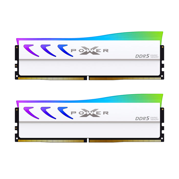 Silicon Power Storm RGB DDR5 6000MT/s (PC5-48000) CL36 32GB(2x16GB) Dual Pack 1.35V Desktop Unbuffered DIMM [White] - for just $430.97! 