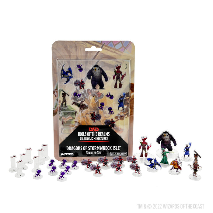 D&D: Idols of the Realms - Dragons of Stormwreck Isle - 2D Acrylic Miniatures - for just $14.99! 