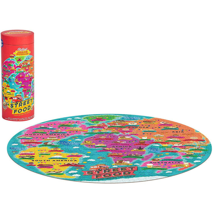 Street Food Lover's 1000 Piece Round Jigsaw Puzzle Ridley - for just $19.99! 