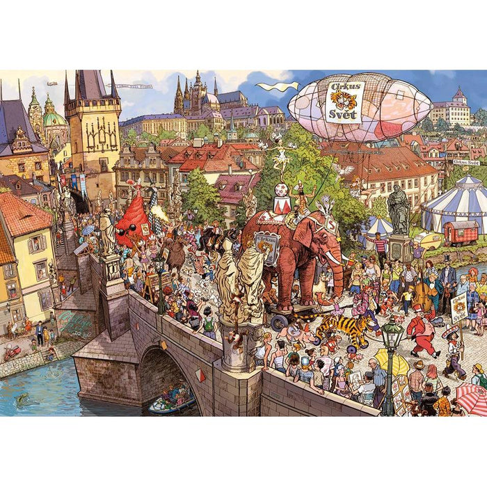 Street Parade Circus 2000 Piece Jigsaw Puzzle Heye - for just $49.99! 