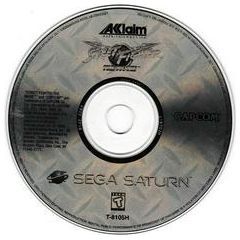 Top view of disc for Street Fighter The Movie - Sega Saturn (DISC ONLY)