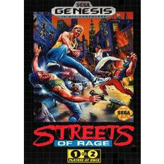 Front cover view of Streets Of Rage - Sega Genesis