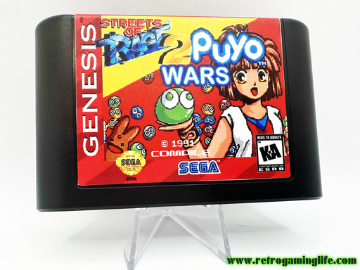 Streets of Rage 2: Puyo Wars (Sega Genesis Reproduction Cart) - for just $19.99! 