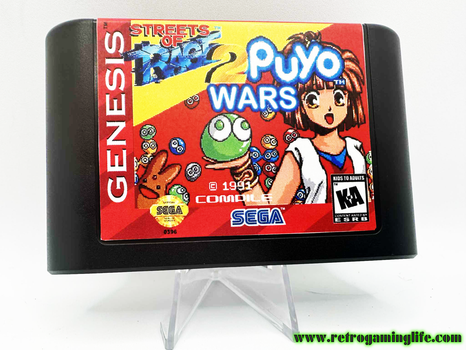 Streets of Rage 2: Puyo Wars (Sega Genesis Reproduction Cart) - for just $19.99! 
