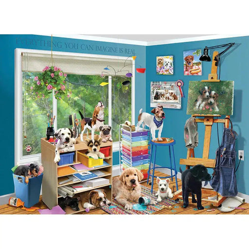 Studio Pups 1000 Piece Jigsaw Puzzle Cobble Hill - for just $19.99! 
