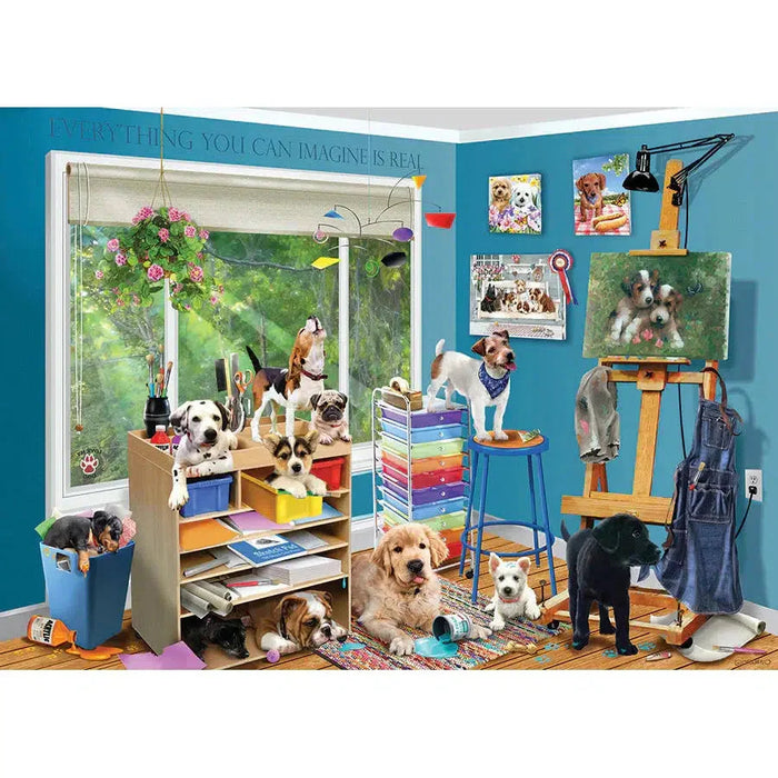 Studio Pups 1000 Piece Jigsaw Puzzle Cobble Hill - for just $19.99! 