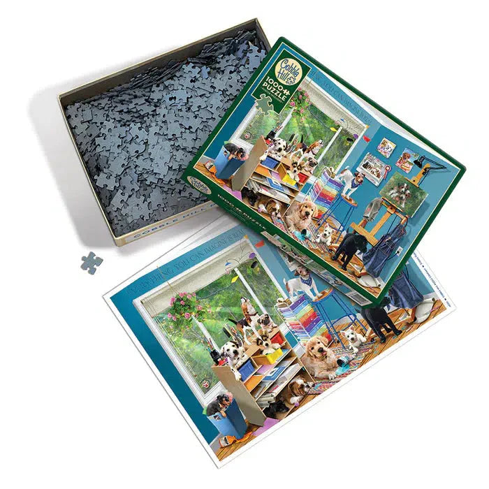 Studio Pups 1000 Piece Jigsaw Puzzle Cobble Hill - for just $19.99! 