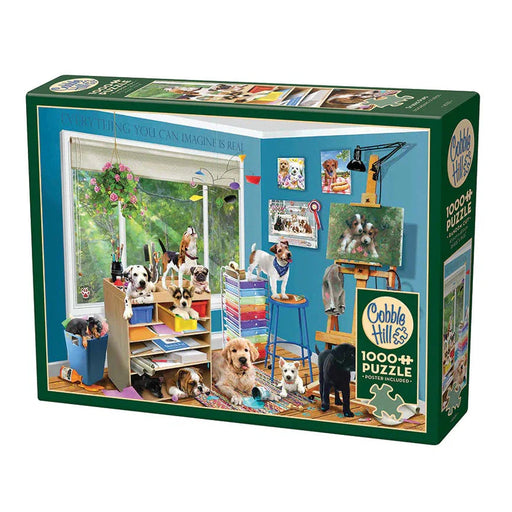 Studio Pups 1000 Piece Jigsaw Puzzle Cobble Hill - for just $19.99! 
