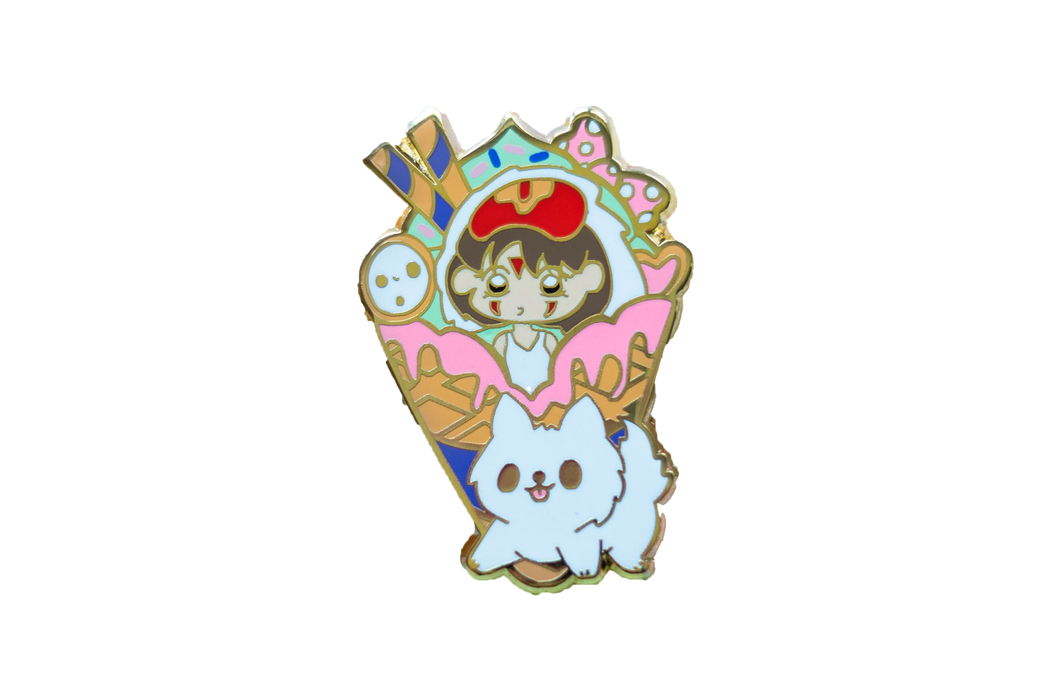 Studio Ghibli: Princess Monoke Ice Cream Enamel Pin - for just $15! 