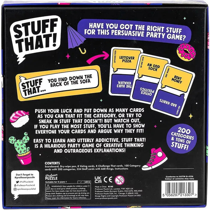Stuff That! - Persuasive Party Game - Professor Puzzle - for just $19.99! 