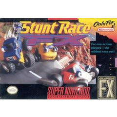 Front cover view of Stunt Race FX - Super Nintendo