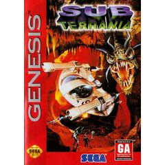 Front cover view of Sub Terrania - Sega Genesis